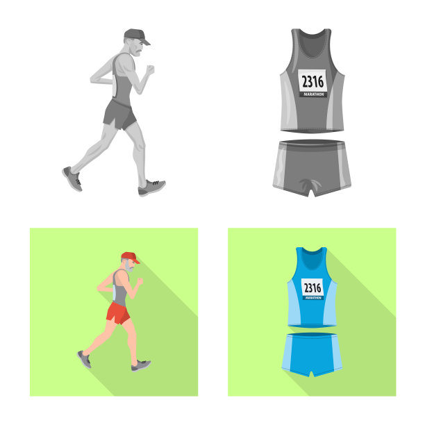 孤立对象运动和获胜者标志集图片下载