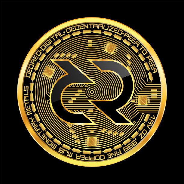 加密货币宣布黄金符号孤立图片下载