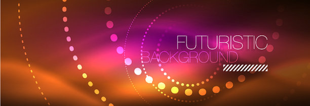 霓虹红色虚线抽象背景图片下载