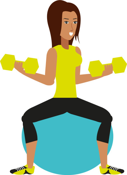 年轻的运动女性练习普拉提图片下载