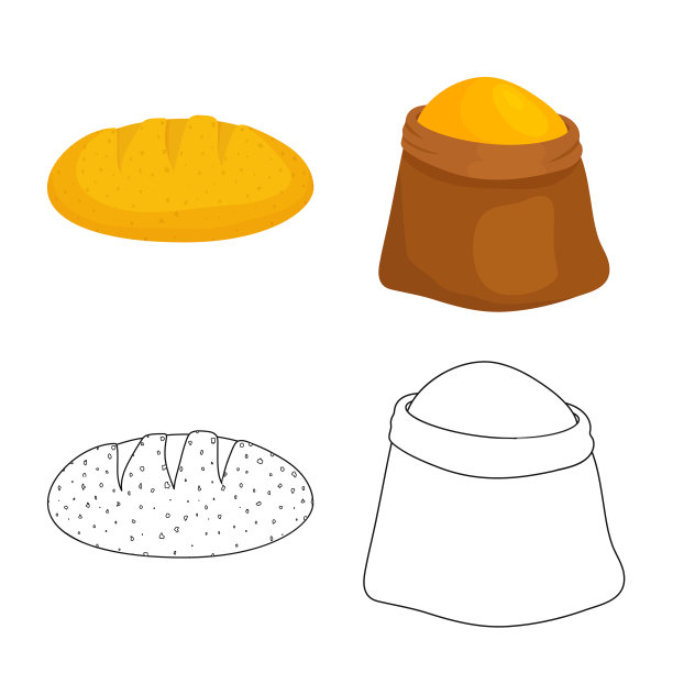 孤立对象，玉米地和蔬菜标志图片下载