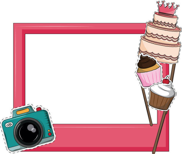 生日照相馆道具图片下载
