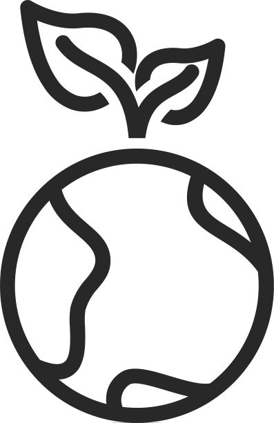 绿色的地球图标图片下载