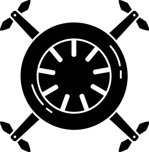 圆形无人机图标风格简单图片下载