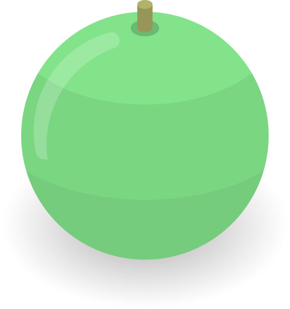 绿色健身球图标等距风格图片下载