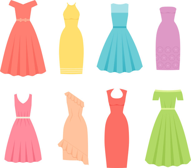 女式鸡尾酒礼服，女式纺织平底鞋图片下载