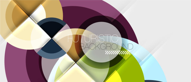 几何设计抽象背景-圆图片下载