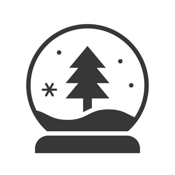 装满圣诞气氛的雪球松树图片下载