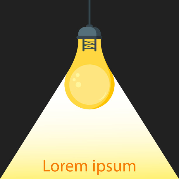 灯泡草图和概念创意涂鸦图片下载