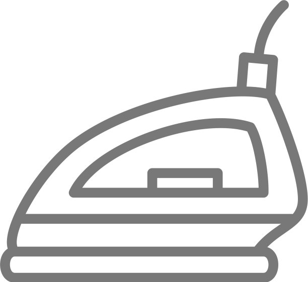 蒸汽熨斗线图标图片下载