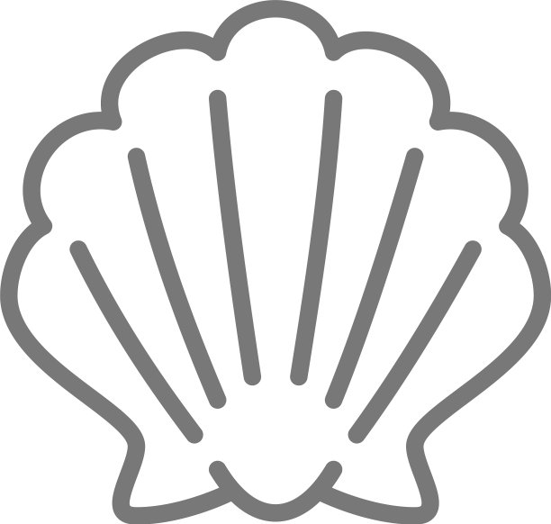 贝壳海贝线图标图片下载