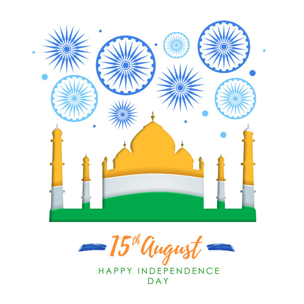 印度独立日放烟花图片下载