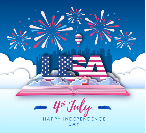 美国独立日焰火表演图片下载