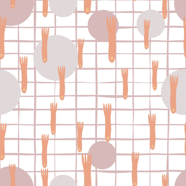 叉手绘制无缝图案背景图片下载