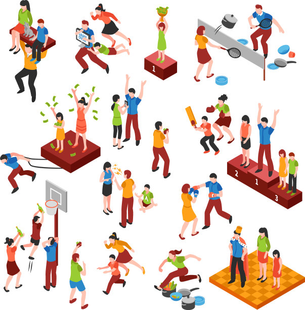 家庭关系图标集图片下载