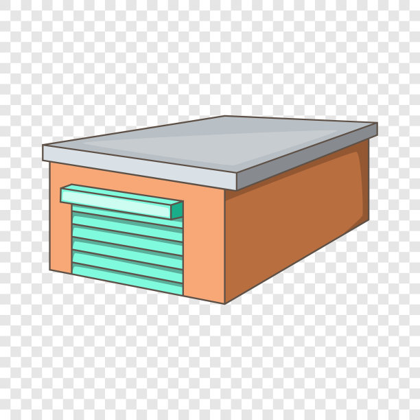 车库图标卡通风格图片下载