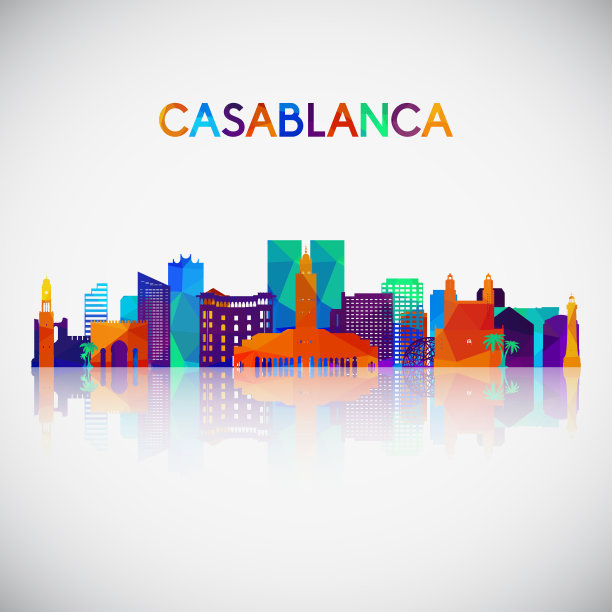卡萨布兰卡天际线轮廓图片下载