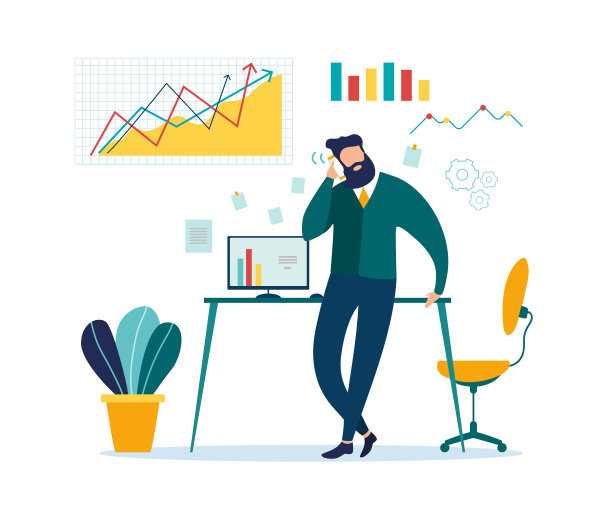 商人用手机谈生意图片下载