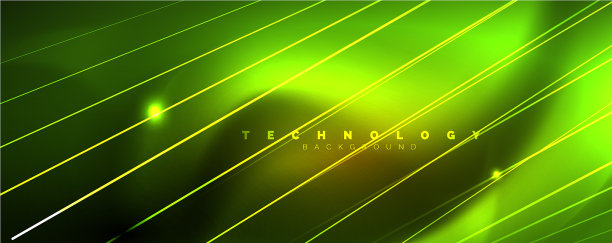 闪亮的彩色霓虹灯与线条抽象图片下载