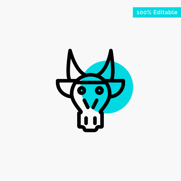 装饰动物公牛印第安头骨绿松石图片下载