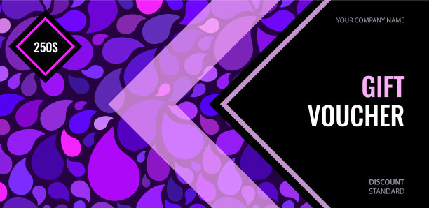 醒目抽象的带箭头的礼券图片下载