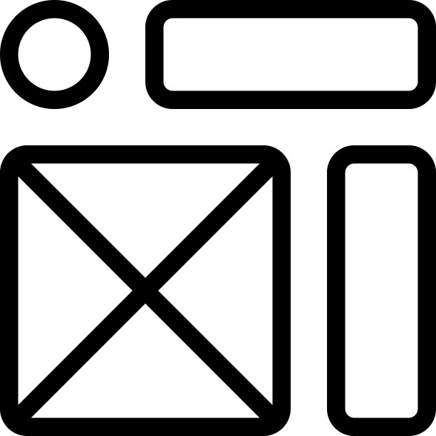 侧栏与一个十字框架组件在左边图片下载