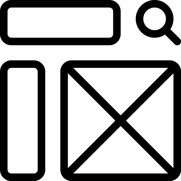 侧栏尺寸关于十字框架图片下载