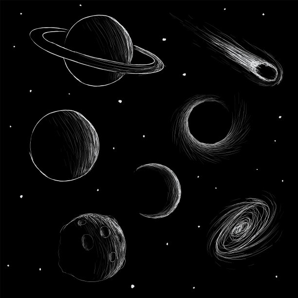 宇宙现象和太空行星图片下载