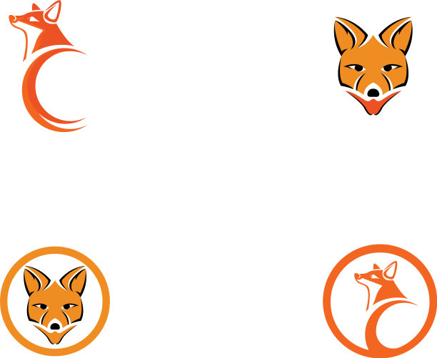 狐狸商标模板图片下载