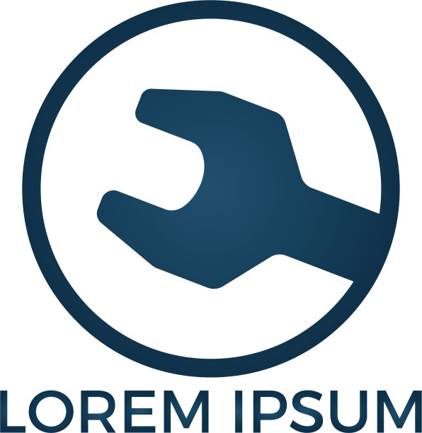 扳手技术维修服务标志设计图片下载