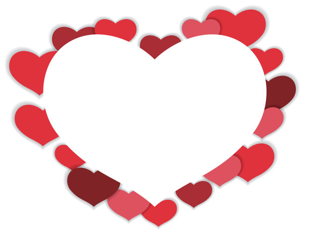 情人节心形相框图片下载