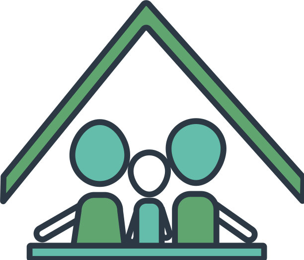 房屋人寿保险图标图片下载