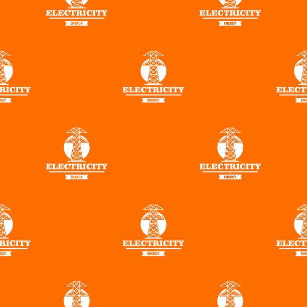 电站图案橙色图片下载