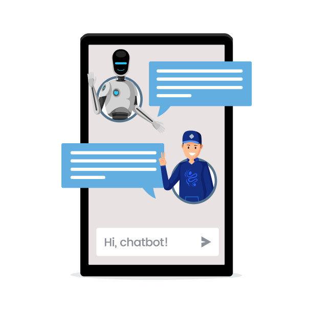 孩子和聊天机器人聊天图片下载