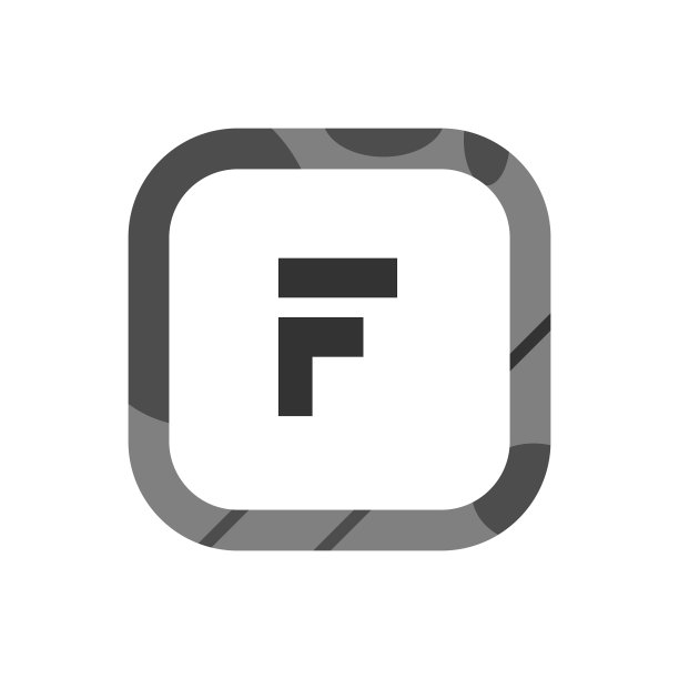 首字母F标志设计模板图片下载