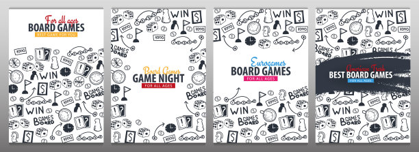 设置棋盘游戏横幅为所有年龄的手图片下载