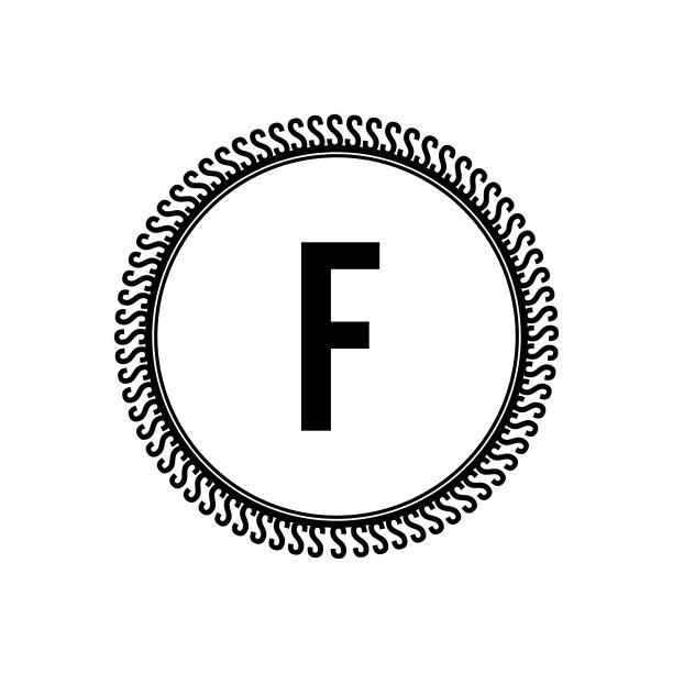 首字母F标志设计模板图片下载