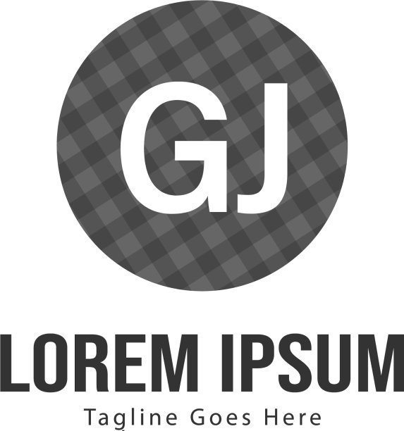 现代框架GJ logo模板图片下载