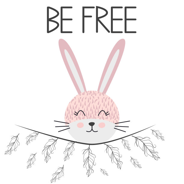 可爱甜美的小兔子笑脸相迎图片下载