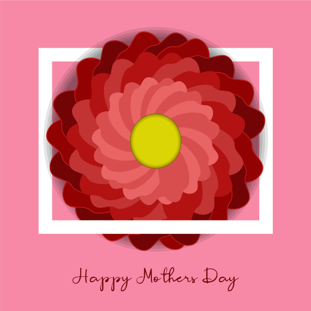 母亲节贺卡和一朵花图片下载