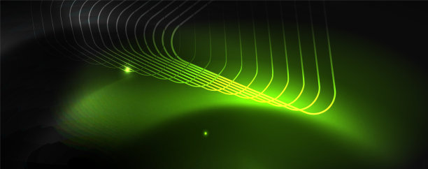 闪亮的霓虹灯技术模板霓虹线背景图片下载