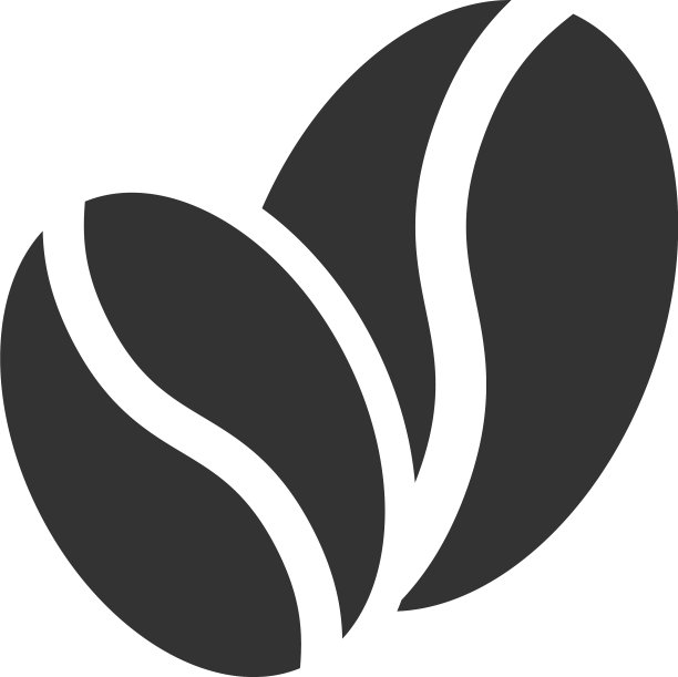咖啡豆图标图形设计模板图片下载
