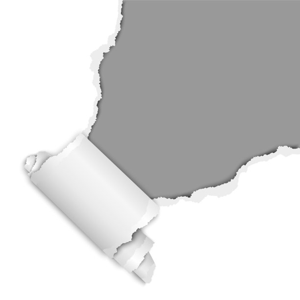 白纸右上角撕破图片下载