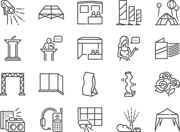 特殊事件线图标集图片下载