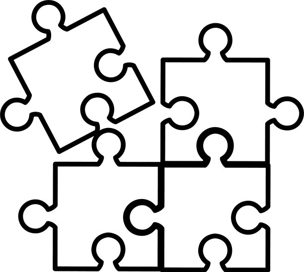 拼图游戏隔离图标图片下载