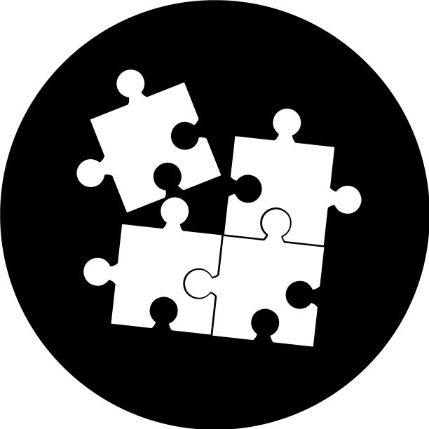 拼图游戏隔离图标图片下载