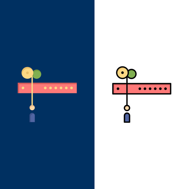 装饰切割节日旗帜图标平和线图片下载