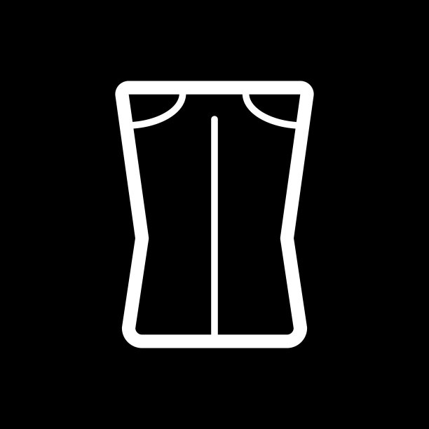 黑色和白色的女人裤子图标图片下载