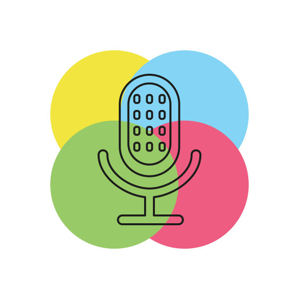 复古麦克风图标-声音音乐图片下载