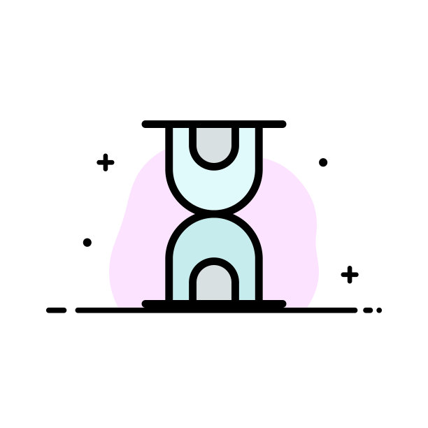 玻璃小时加载业务平线填充图标图片下载